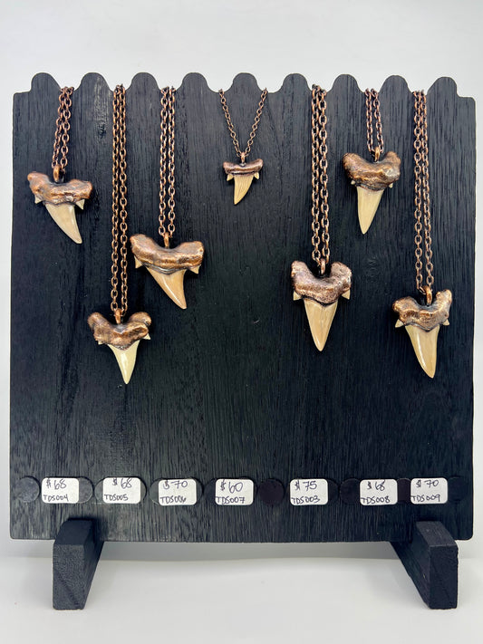 Otodus obliquus Shark Tooth — Copper Electroformed Necklace