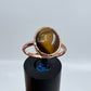 Size 8 Tiger’s Eye Ring - Copper Electroformed