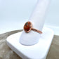 Size 8.5 Unakite Ring - Copper Electroformed