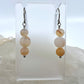 Montana Agate Drop Earrings, Matte Finish