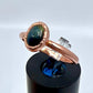 Size 8 Blue Tiger’s Eye Ring - Copper Electroformed