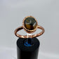 Size 9.25 Tiger’s Eye Ring - Copper Electroformed