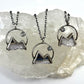 Mountains and the Moon *Silver Edition* Electroformed Necklace
