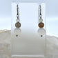 Montana Agate Drop Earrings, Matte Finish