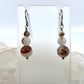 Montana Agate Drop Earrings, Smooth Finish