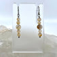 Montana Agate Drop Earrings, Smooth Finish