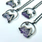 Mountains and the Moon *Silver Edition* Electroformed Necklace