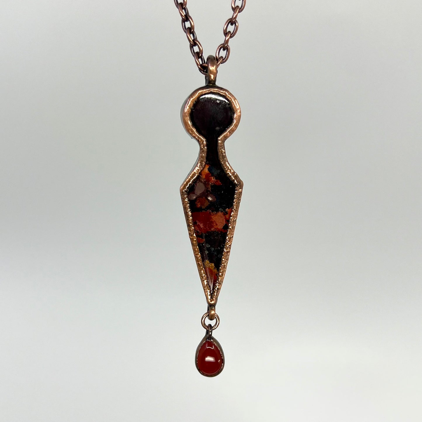 Bloody Dagger Necklace - Copper Electroformed