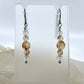 Montana Agate Drop Earrings, Faceted