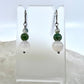 Moss Agate & Montana Agate Drop Earrings, Smooth Finish