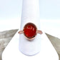 Size 8 Carnelian Ring - Copper Electroformed