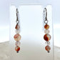 Montana Red Agate Drop Earrings, Smooth Finish