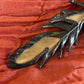 Peekaboo Feather - Copper Electroformed - Ornamental Keepsake, Ritual Altar Decor