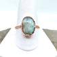 Size 8.5 Larimar Ring - Copper Electroformed