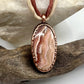 Rhodochrosite Necklace - Copper Electroformed