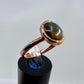 Size 9.25 Tiger’s Eye Ring - Copper Electroformed