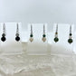 Moss Agate & Montana Agate Drop Earrings, Smooth Finish