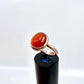 Size 8 Carnelian Ring - Copper Electroformed