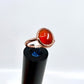 Size 8 Carnelian Ring - Copper Electroformed