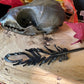 Peekaboo Feather - Copper Electroformed - Ornamental Keepsake, Ritual Altar Decor