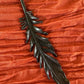 Peekaboo Feather - Copper Electroformed - Ornamental Keepsake, Ritual Altar Decor