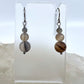 Montana Agate Drop Earrings, Matte Finish