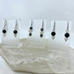 Moss Agate & Montana Agate Drop Earrings, Smooth Finish