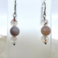 Montana Agate Drop Earrings, Faceted