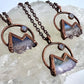 Mountains and the Moon — Copper Electroformed Necklace