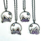 Mountains and the Moon *Silver Edition* Electroformed Necklace