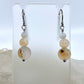 Montana Agate Drop Earrings, Matte Finish