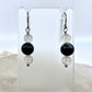 Moss Agate & Montana Agate Drop Earrings, Smooth Finish