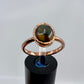 Size 9.25 Tiger’s Eye Ring - Copper Electroformed