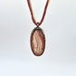 Rhodochrosite Necklace - Copper Electroformed