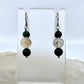 Moss Agate & Montana Agate Drop Earrings, Smooth Finish