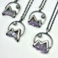 Mountains and the Moon *Silver Edition* Electroformed Necklace