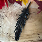 Peekaboo Feather - Copper Electroformed - Ornamental Keepsake, Ritual Altar Decor