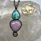 Larimar, Kunzite, and Moonstone Combo Necklace - Copper Electroformed