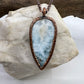 Larimar Necklace - Copper Electroformed