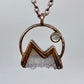 Mountains and the Moon — Copper Electroformed Necklace