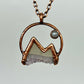 Mountains and the Moon — Copper Electroformed Necklace