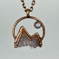 Mountains and the Moon — Copper Electroformed Necklace