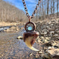 Cougar Claw with Accent Stone- Copper Electroformed Necklace