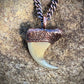 Cougar Claw with Red Tourmaline - Copper Electroformed Necklace