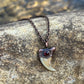 Cougar Claw with Garnet - Copper Electroformed Necklace