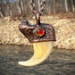 Cougar Claw with Carnelian - Copper Electroformed Necklace