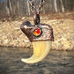 Cougar Claw with Carnelian - Copper Electroformed Necklace