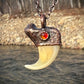 Cougar Claw with Carnelian - Copper Electroformed Necklace