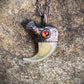 Cougar Claw with Carnelian - Copper Electroformed Necklace