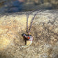 Cougar Claw with Carnelian - Copper Electroformed Necklace